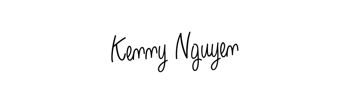 How to make Kenny Nguyen name signature. Use Angelique-Rose-font-FFP style for creating short signs online. This is the latest handwritten sign. Kenny Nguyen signature style 5 images and pictures png