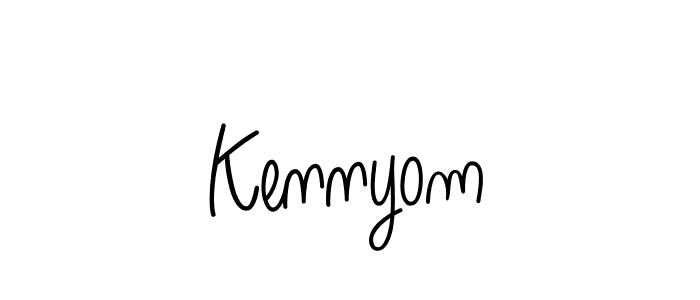 Design your own signature with our free online signature maker. With this signature software, you can create a handwritten (Angelique-Rose-font-FFP) signature for name Kennyom. Kennyom signature style 5 images and pictures png