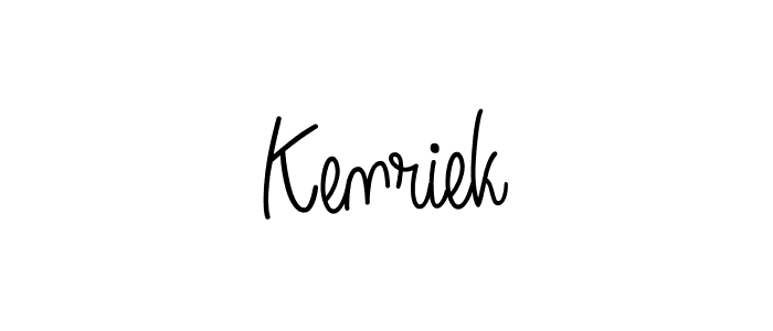 Once you've used our free online signature maker to create your best signature Angelique-Rose-font-FFP style, it's time to enjoy all of the benefits that Kenriek name signing documents. Kenriek signature style 5 images and pictures png