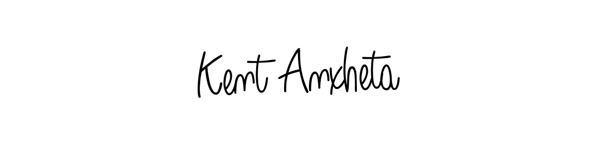 Use a signature maker to create a handwritten signature online. With this signature software, you can design (Angelique-Rose-font-FFP) your own signature for name Kent Anxheta. Kent Anxheta signature style 5 images and pictures png