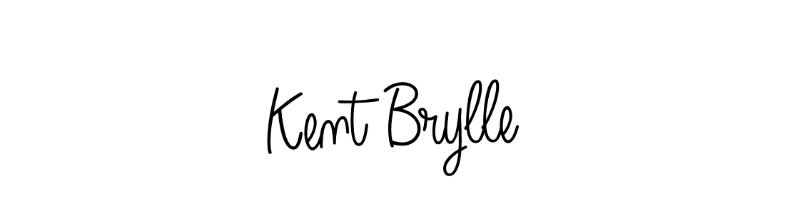 How to make Kent Brylle name signature. Use Angelique-Rose-font-FFP style for creating short signs online. This is the latest handwritten sign. Kent Brylle signature style 5 images and pictures png