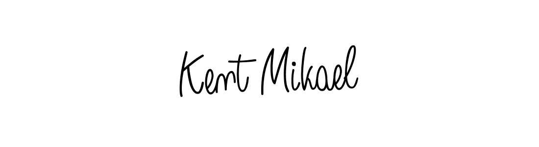 Use a signature maker to create a handwritten signature online. With this signature software, you can design (Angelique-Rose-font-FFP) your own signature for name Kent Mikael. Kent Mikael signature style 5 images and pictures png