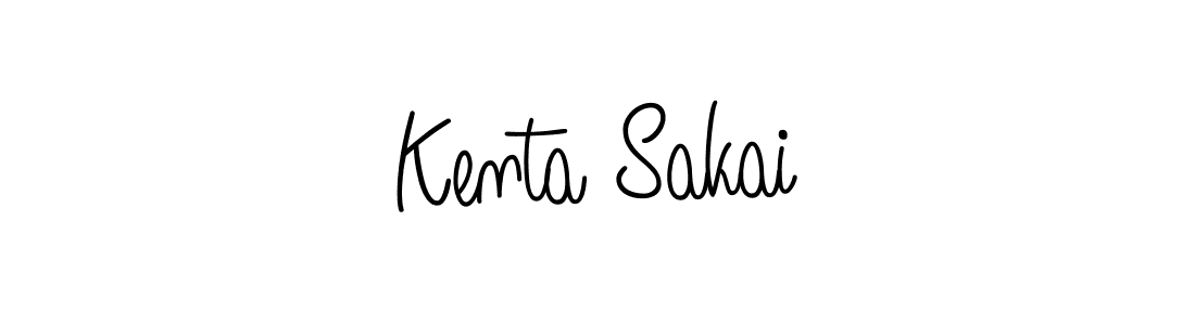 You should practise on your own different ways (Angelique-Rose-font-FFP) to write your name (Kenta Sakai) in signature. don't let someone else do it for you. Kenta Sakai signature style 5 images and pictures png