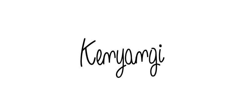 How to make Kenyangi name signature. Use Angelique-Rose-font-FFP style for creating short signs online. This is the latest handwritten sign. Kenyangi signature style 5 images and pictures png