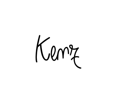 Design your own signature with our free online signature maker. With this signature software, you can create a handwritten (Angelique-Rose-font-FFP) signature for name Kenz. Kenz signature style 5 images and pictures png