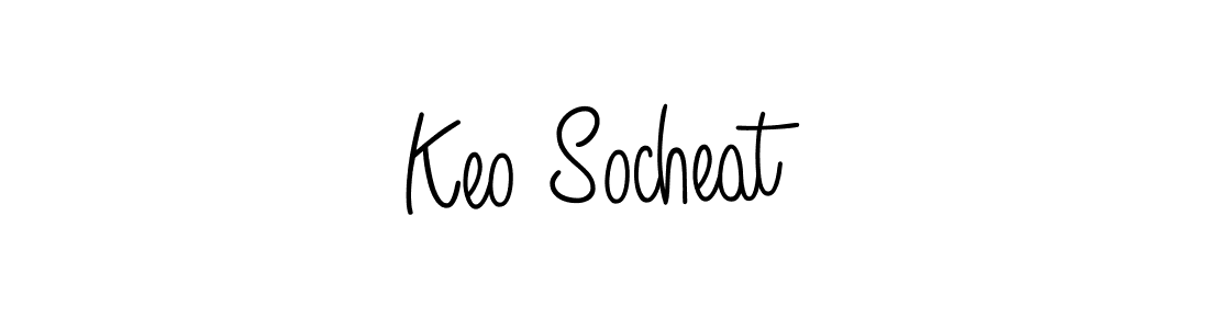 Make a beautiful signature design for name Keo Socheat. With this signature (Angelique-Rose-font-FFP) style, you can create a handwritten signature for free. Keo Socheat signature style 5 images and pictures png