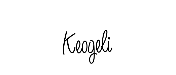 The best way (Angelique-Rose-font-FFP) to make a short signature is to pick only two or three words in your name. The name Keogeli include a total of six letters. For converting this name. Keogeli signature style 5 images and pictures png