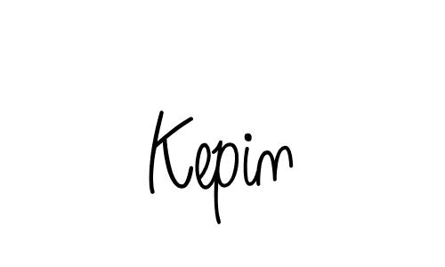 Design your own signature with our free online signature maker. With this signature software, you can create a handwritten (Angelique-Rose-font-FFP) signature for name Kepin. Kepin signature style 5 images and pictures png