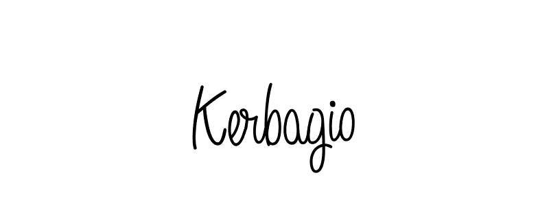 Use a signature maker to create a handwritten signature online. With this signature software, you can design (Angelique-Rose-font-FFP) your own signature for name Kerbagio. Kerbagio signature style 5 images and pictures png