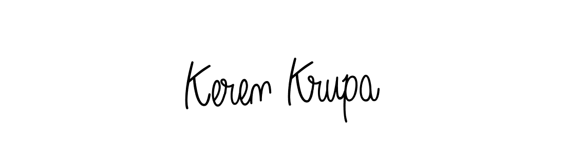 This is the best signature style for the Keren Krupa name. Also you like these signature font (Angelique-Rose-font-FFP). Mix name signature. Keren Krupa signature style 5 images and pictures png
