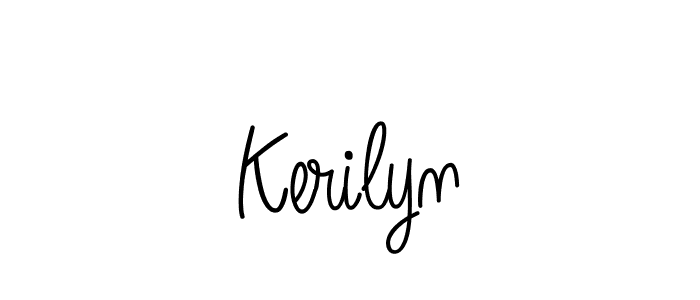 How to Draw Kerilyn signature style? Angelique-Rose-font-FFP is a latest design signature styles for name Kerilyn. Kerilyn signature style 5 images and pictures png