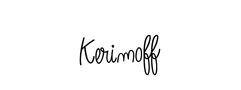 Kerimoff stylish signature style. Best Handwritten Sign (Angelique-Rose-font-FFP) for my name. Handwritten Signature Collection Ideas for my name Kerimoff. Kerimoff signature style 5 images and pictures png