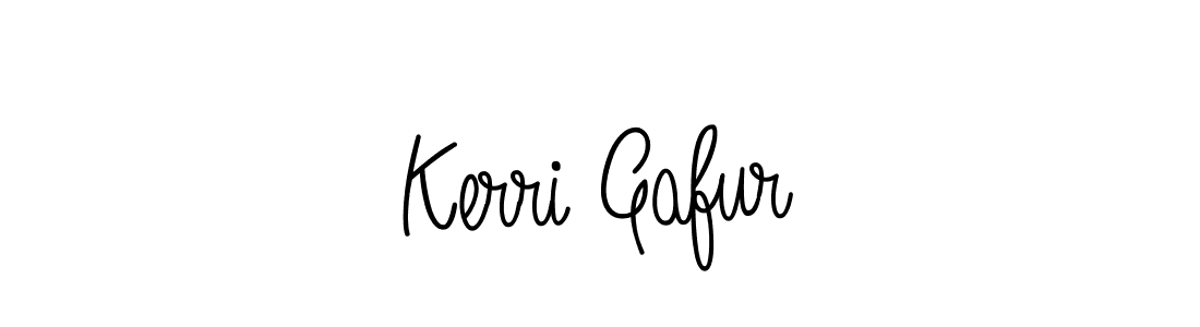 Make a beautiful signature design for name Kerri Gafur. Use this online signature maker to create a handwritten signature for free. Kerri Gafur signature style 5 images and pictures png