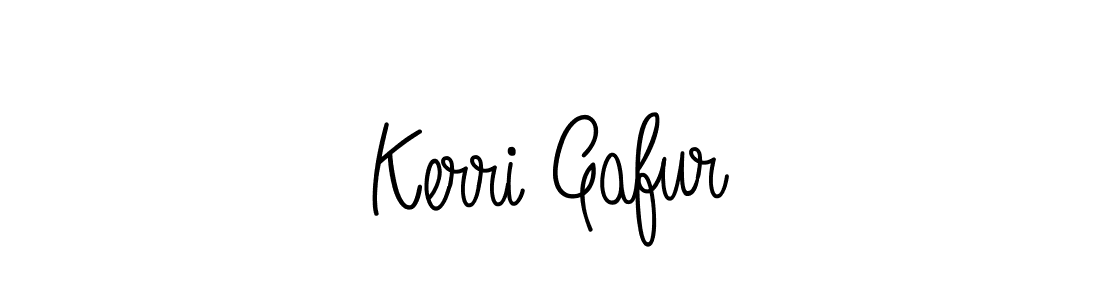 if you are searching for the best signature style for your name Kerri Gafur. so please give up your signature search. here we have designed multiple signature styles  using Angelique-Rose-font-FFP. Kerri Gafur signature style 5 images and pictures png