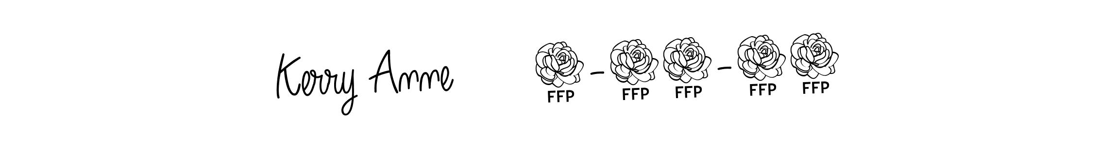 Design your own signature with our free online signature maker. With this signature software, you can create a handwritten (Angelique-Rose-font-FFP) signature for name Kerry Anne      3-27-24. Kerry Anne      3-27-24 signature style 5 images and pictures png