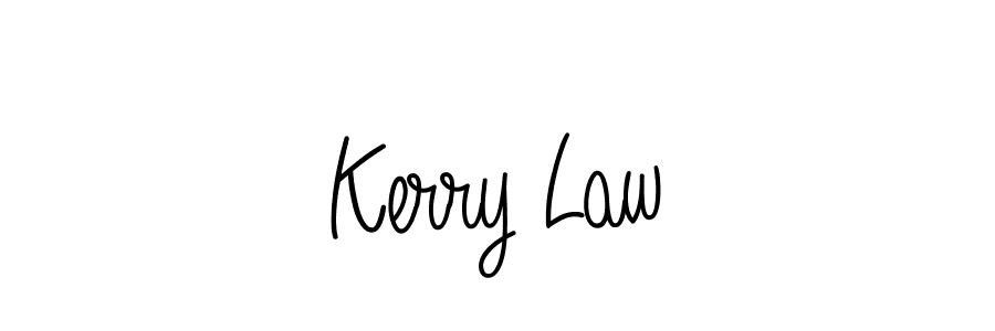 Create a beautiful signature design for name Kerry Law. With this signature (Angelique-Rose-font-FFP) fonts, you can make a handwritten signature for free. Kerry Law signature style 5 images and pictures png