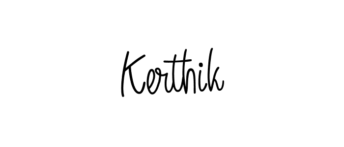 Make a short Kerthik signature style. Manage your documents anywhere anytime using Angelique-Rose-font-FFP. Create and add eSignatures, submit forms, share and send files easily. Kerthik signature style 5 images and pictures png