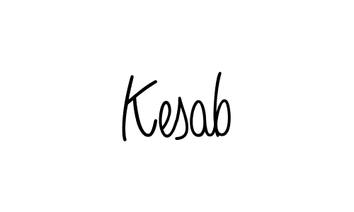 Make a beautiful signature design for name Kesab. With this signature (Angelique-Rose-font-FFP) style, you can create a handwritten signature for free. Kesab signature style 5 images and pictures png