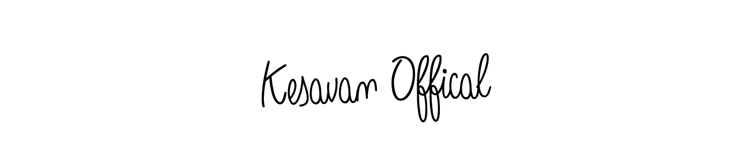 Kesavan Offical stylish signature style. Best Handwritten Sign (Angelique-Rose-font-FFP) for my name. Handwritten Signature Collection Ideas for my name Kesavan Offical. Kesavan Offical signature style 5 images and pictures png