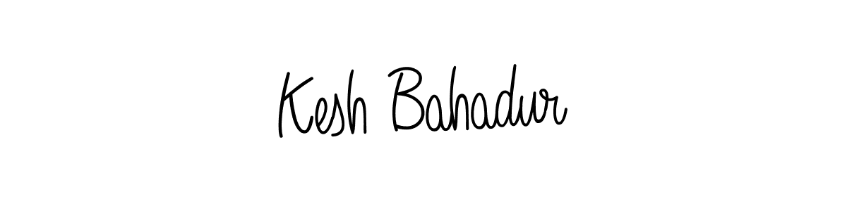 Kesh Bahadur stylish signature style. Best Handwritten Sign (Angelique-Rose-font-FFP) for my name. Handwritten Signature Collection Ideas for my name Kesh Bahadur. Kesh Bahadur signature style 5 images and pictures png