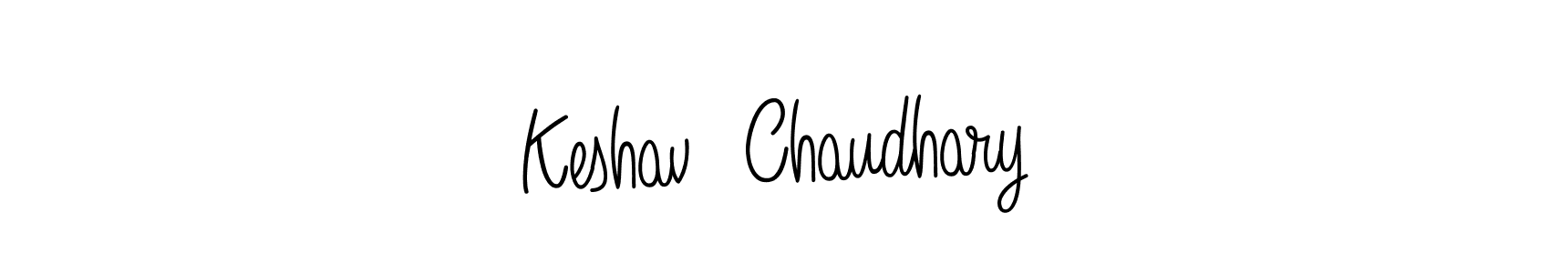 Create a beautiful signature design for name Keshav  Chaudhary. With this signature (Angelique-Rose-font-FFP) fonts, you can make a handwritten signature for free. Keshav  Chaudhary signature style 5 images and pictures png
