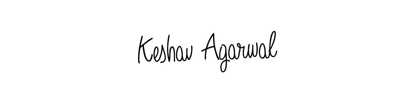 You should practise on your own different ways (Angelique-Rose-font-FFP) to write your name (Keshav Agarwal) in signature. don't let someone else do it for you. Keshav Agarwal signature style 5 images and pictures png
