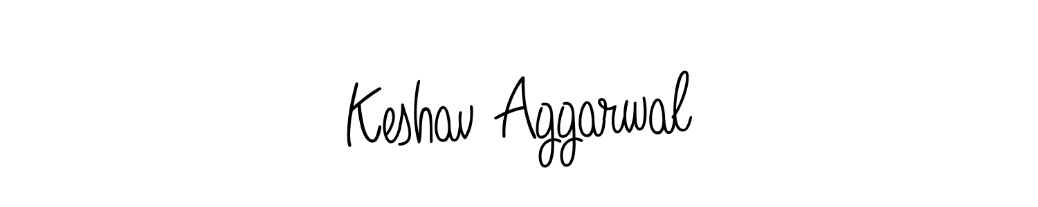 Make a beautiful signature design for name Keshav Aggarwal. With this signature (Angelique-Rose-font-FFP) style, you can create a handwritten signature for free. Keshav Aggarwal signature style 5 images and pictures png