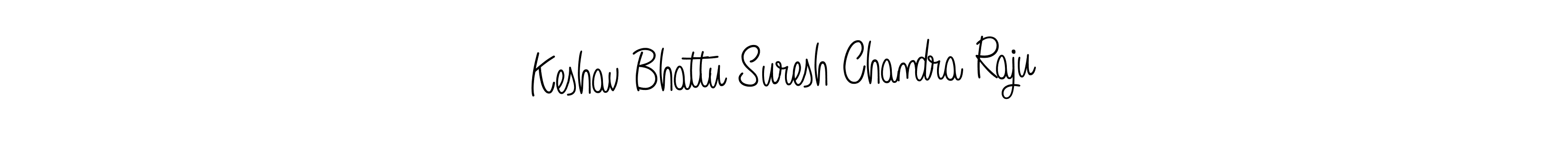 You should practise on your own different ways (Angelique-Rose-font-FFP) to write your name (Keshav Bhattu Suresh Chandra Raju) in signature. don't let someone else do it for you. Keshav Bhattu Suresh Chandra Raju signature style 5 images and pictures png