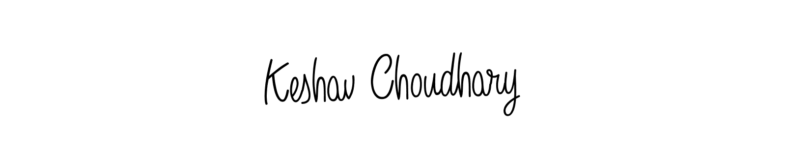 Use a signature maker to create a handwritten signature online. With this signature software, you can design (Angelique-Rose-font-FFP) your own signature for name Keshav Choudhary. Keshav Choudhary signature style 5 images and pictures png