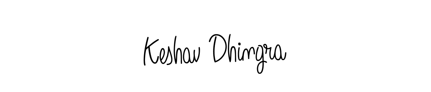 Make a beautiful signature design for name Keshav Dhingra. With this signature (Angelique-Rose-font-FFP) style, you can create a handwritten signature for free. Keshav Dhingra signature style 5 images and pictures png