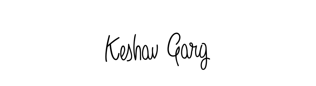 How to make Keshav Garg name signature. Use Angelique-Rose-font-FFP style for creating short signs online. This is the latest handwritten sign. Keshav Garg signature style 5 images and pictures png