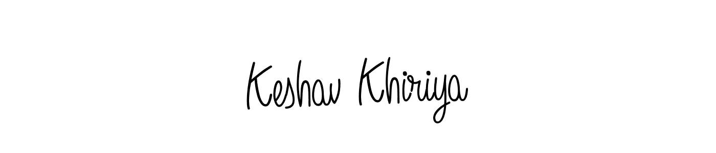 How to make Keshav Khiriya name signature. Use Angelique-Rose-font-FFP style for creating short signs online. This is the latest handwritten sign. Keshav Khiriya signature style 5 images and pictures png