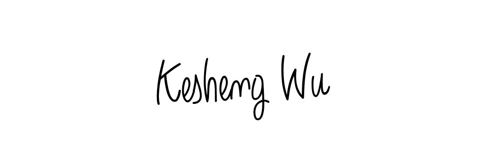 Make a beautiful signature design for name Kesheng Wu. With this signature (Angelique-Rose-font-FFP) style, you can create a handwritten signature for free. Kesheng Wu signature style 5 images and pictures png