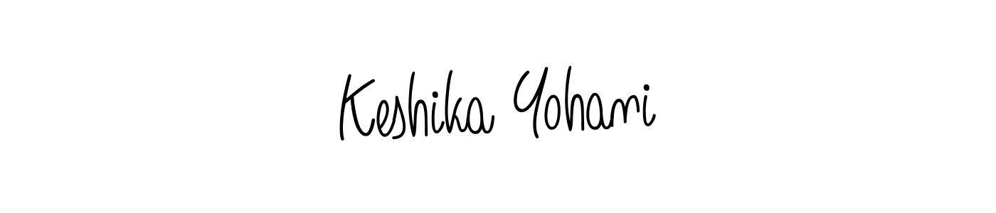 How to Draw Keshika Yohani signature style? Angelique-Rose-font-FFP is a latest design signature styles for name Keshika Yohani. Keshika Yohani signature style 5 images and pictures png