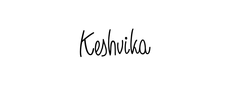 Make a beautiful signature design for name Keshvika. With this signature (Angelique-Rose-font-FFP) style, you can create a handwritten signature for free. Keshvika signature style 5 images and pictures png