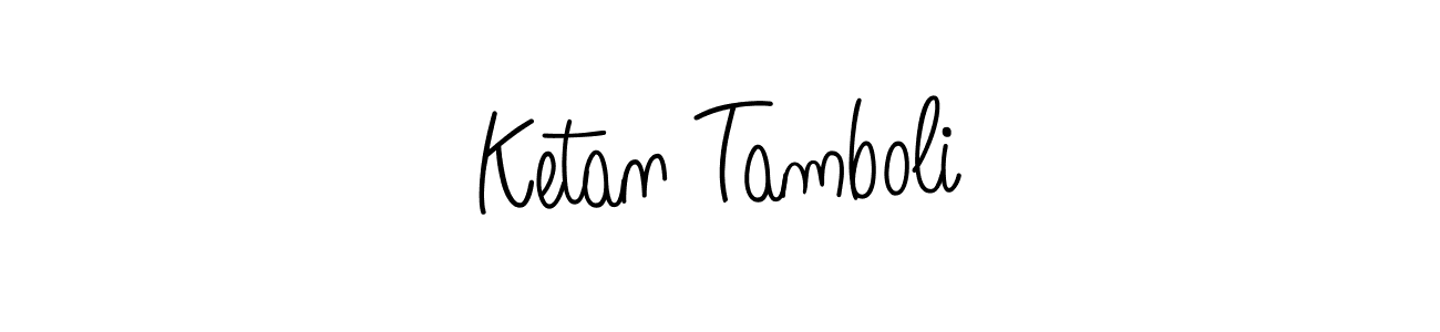 Also we have Ketan Tamboli name is the best signature style. Create professional handwritten signature collection using Angelique-Rose-font-FFP autograph style. Ketan Tamboli signature style 5 images and pictures png