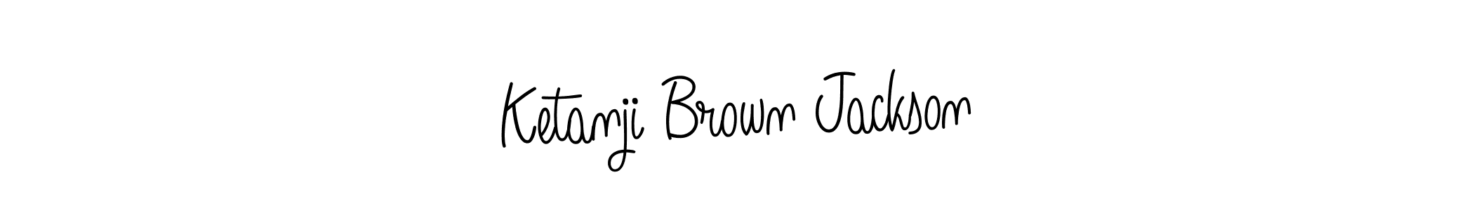 Use a signature maker to create a handwritten signature online. With this signature software, you can design (Angelique-Rose-font-FFP) your own signature for name Ketanji Brown Jackson. Ketanji Brown Jackson signature style 5 images and pictures png