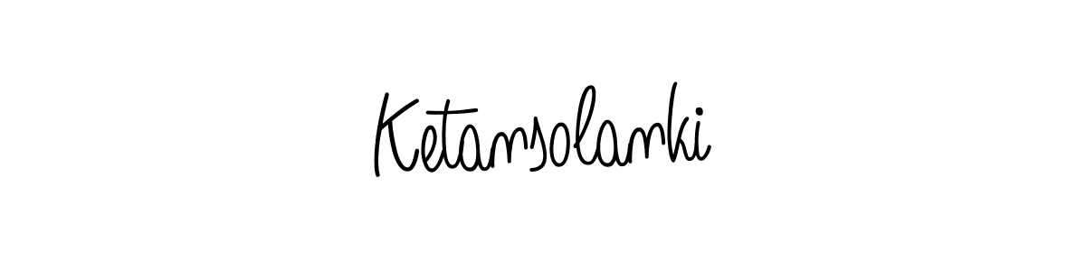 Use a signature maker to create a handwritten signature online. With this signature software, you can design (Angelique-Rose-font-FFP) your own signature for name Ketansolanki. Ketansolanki signature style 5 images and pictures png