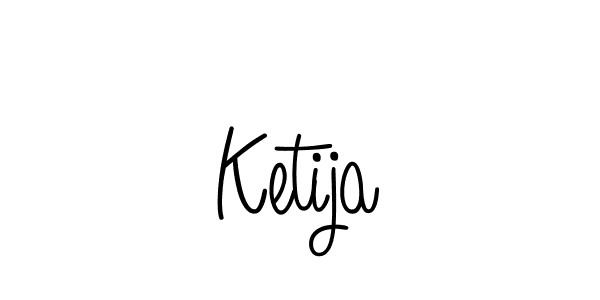 Design your own signature with our free online signature maker. With this signature software, you can create a handwritten (Angelique-Rose-font-FFP) signature for name Ketija. Ketija signature style 5 images and pictures png
