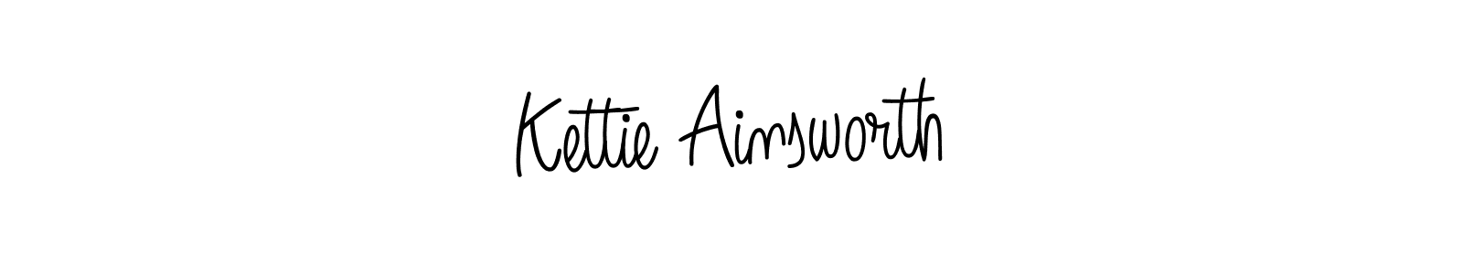 Make a beautiful signature design for name Kettie Ainsworth. With this signature (Angelique-Rose-font-FFP) style, you can create a handwritten signature for free. Kettie Ainsworth signature style 5 images and pictures png