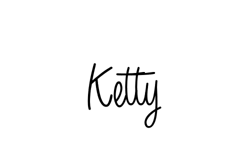 You should practise on your own different ways (Angelique-Rose-font-FFP) to write your name (Ketty) in signature. don't let someone else do it for you. Ketty signature style 5 images and pictures png