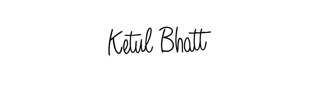 The best way (Angelique-Rose-font-FFP) to make a short signature is to pick only two or three words in your name. The name Ketul Bhatt include a total of six letters. For converting this name. Ketul Bhatt signature style 5 images and pictures png
