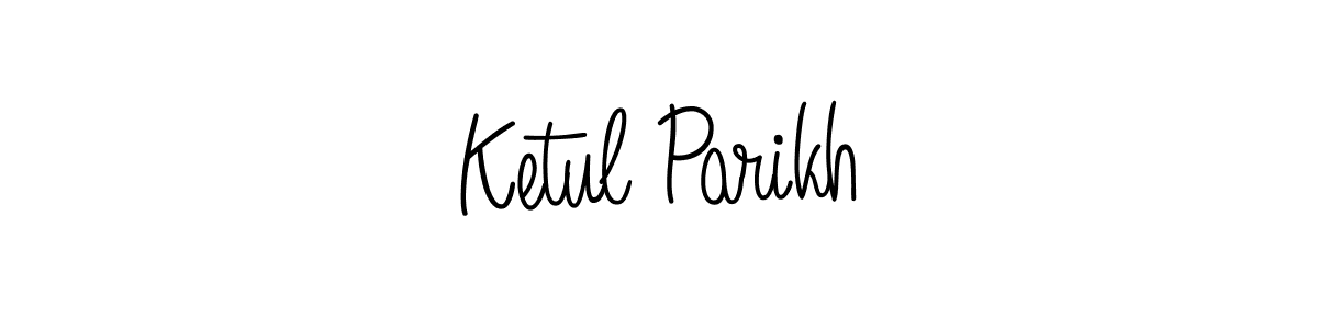 Design your own signature with our free online signature maker. With this signature software, you can create a handwritten (Angelique-Rose-font-FFP) signature for name Ketul Parikh. Ketul Parikh signature style 5 images and pictures png