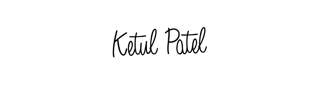 Create a beautiful signature design for name Ketul Patel. With this signature (Angelique-Rose-font-FFP) fonts, you can make a handwritten signature for free. Ketul Patel signature style 5 images and pictures png