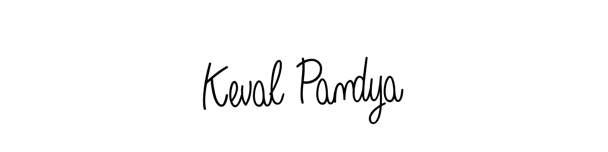 The best way (Angelique-Rose-font-FFP) to make a short signature is to pick only two or three words in your name. The name Keval Pandya include a total of six letters. For converting this name. Keval Pandya signature style 5 images and pictures png