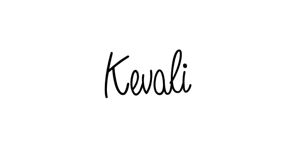 Make a beautiful signature design for name Kevali. With this signature (Angelique-Rose-font-FFP) style, you can create a handwritten signature for free. Kevali signature style 5 images and pictures png