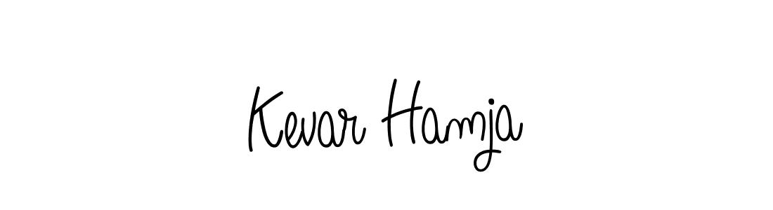 Make a beautiful signature design for name Kevar Hamja. With this signature (Angelique-Rose-font-FFP) style, you can create a handwritten signature for free. Kevar Hamja signature style 5 images and pictures png