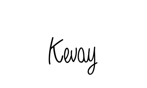 Design your own signature with our free online signature maker. With this signature software, you can create a handwritten (Angelique-Rose-font-FFP) signature for name Kevay. Kevay signature style 5 images and pictures png