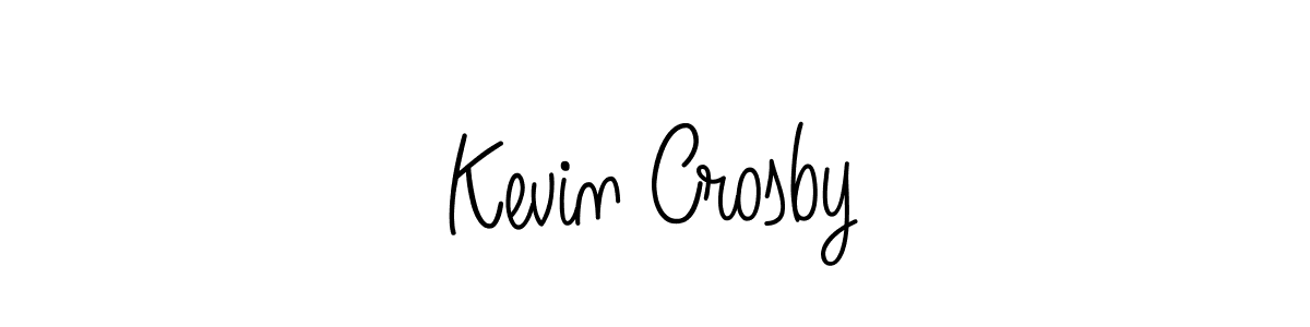 The best way (Angelique-Rose-font-FFP) to make a short signature is to pick only two or three words in your name. The name Kevin Crosby include a total of six letters. For converting this name. Kevin Crosby signature style 5 images and pictures png