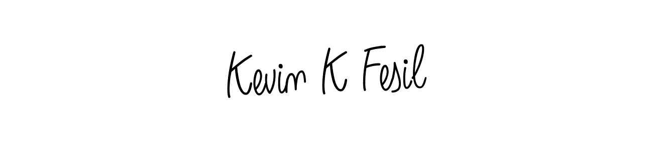 How to make Kevin K Fesil signature? Angelique-Rose-font-FFP is a professional autograph style. Create handwritten signature for Kevin K Fesil name. Kevin K Fesil signature style 5 images and pictures png